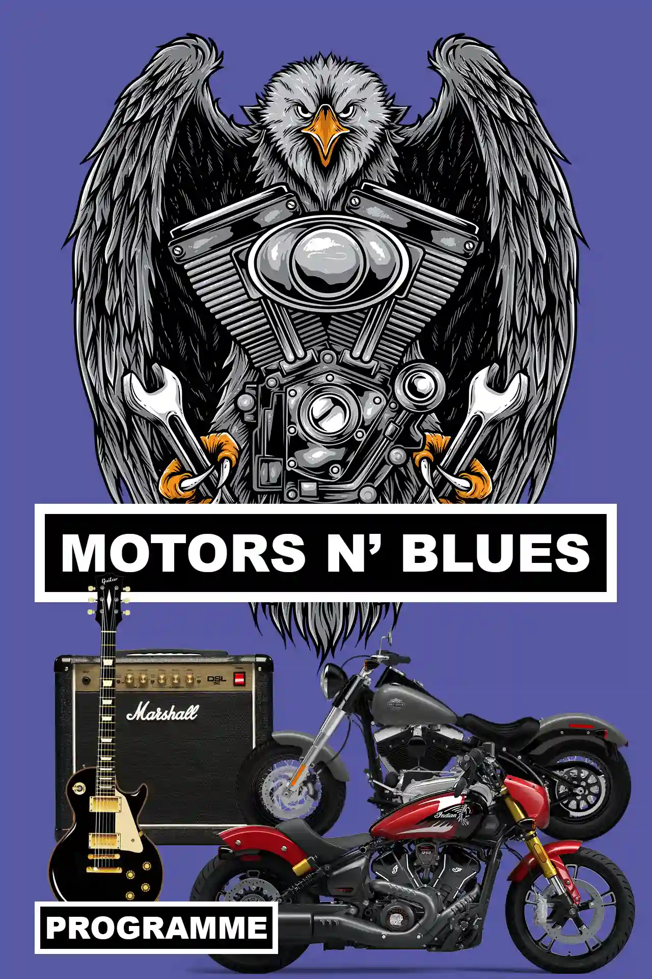 Programme du festival de blues de Dax.