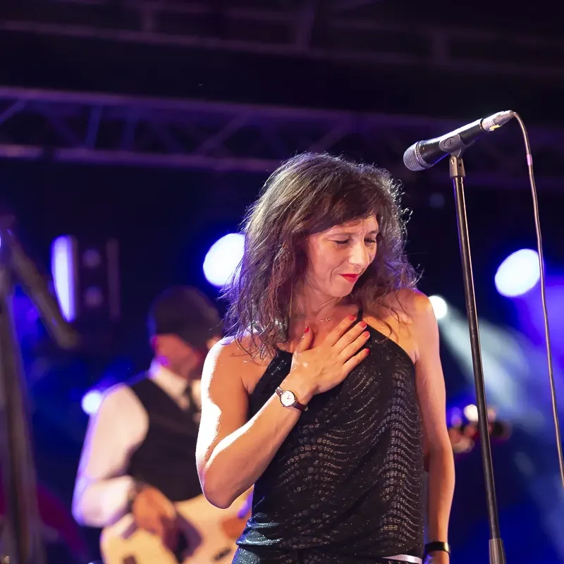 The SuperSoul Brothers en concert avec la voix de Claire Rousselot-Paillez.