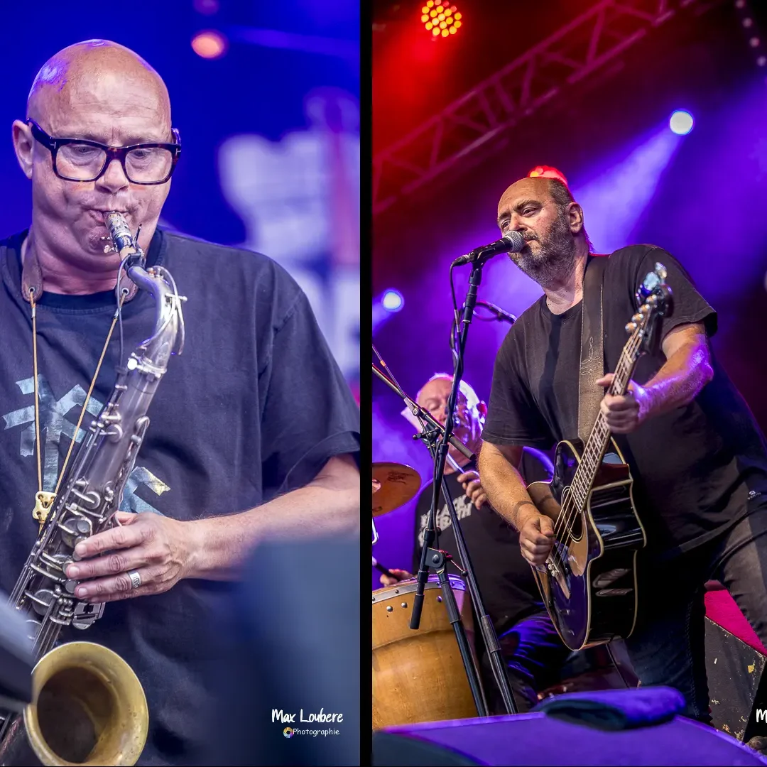 The Hyènes en concert au festival Motors n' Blues de Dax.