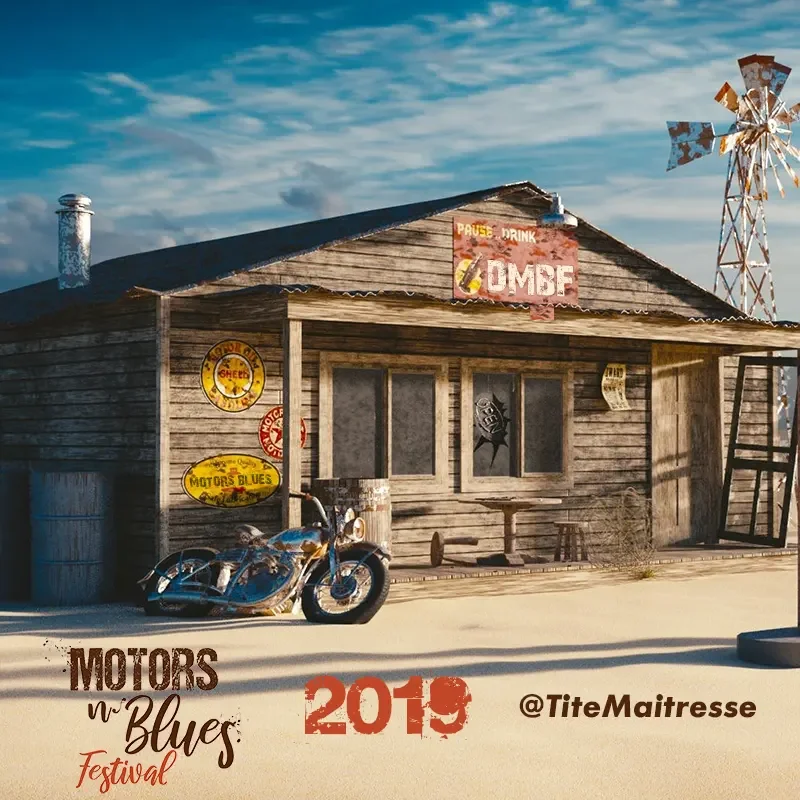 Super ambiance et de très belles machines au Motors n' Blues 2019.