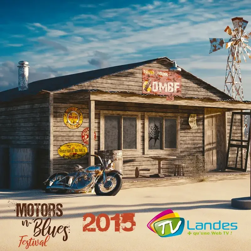 Reportage vidéo de TV Landes sur le festival de Blues et le rassemblement de motos.