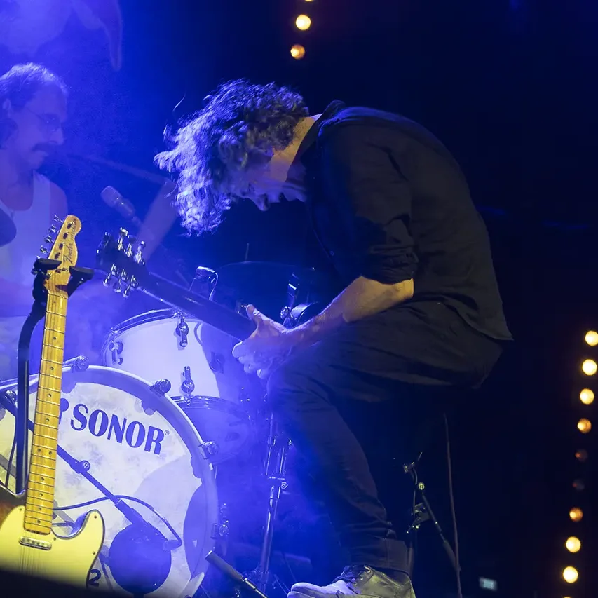 Midnight Cross en concert au festival Motors n' Blues de Dax.