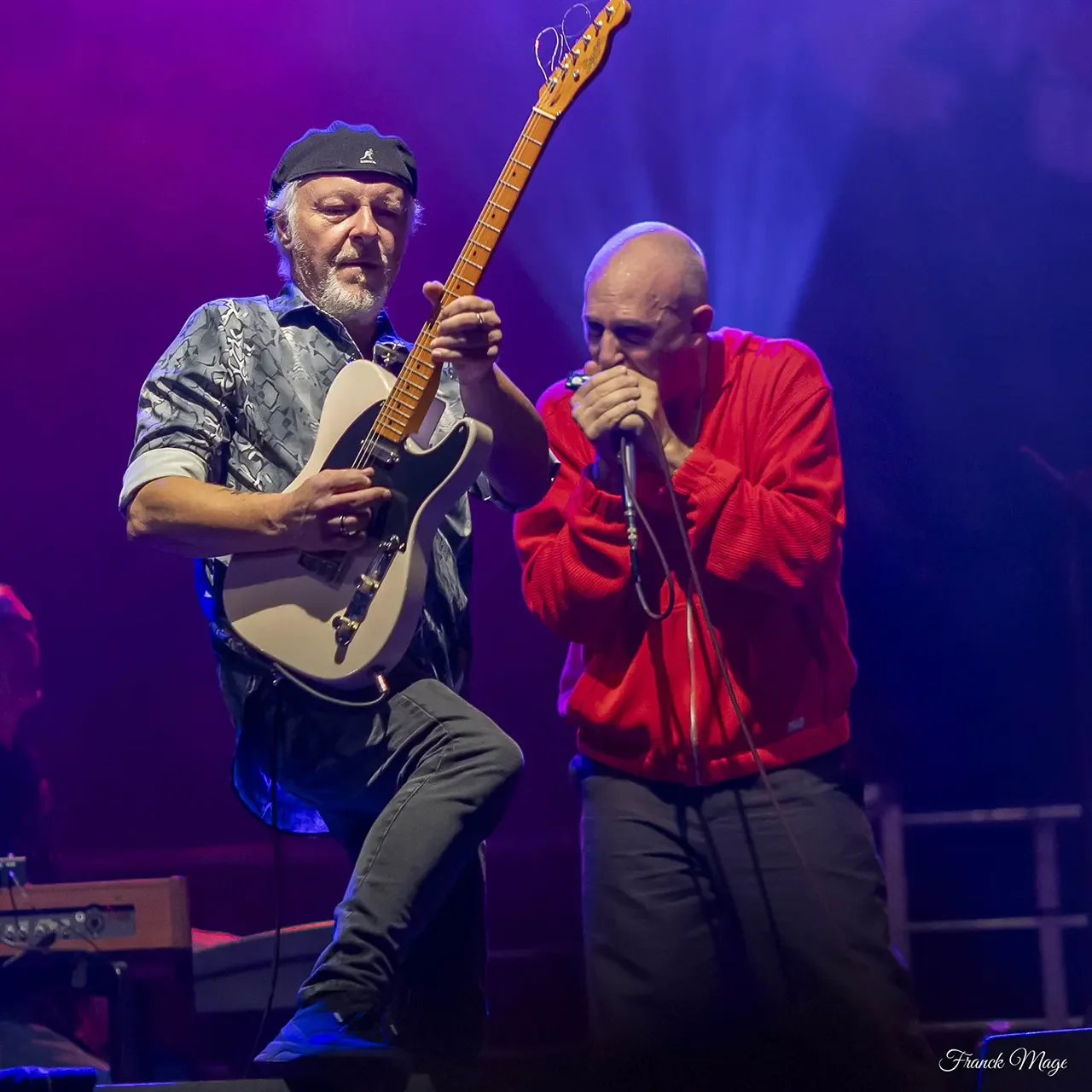 Concert de B.T.C Blues Revue au Festival Motors n' Blues de Dax en 2025.
