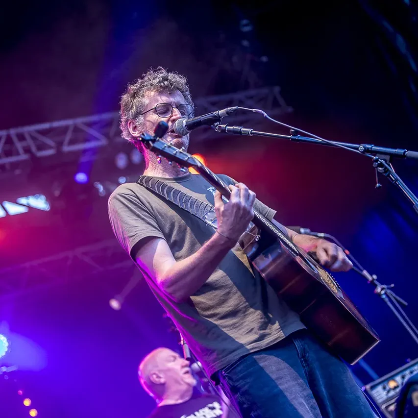 The Hyènes avec Vincent Bosler en concert au festival Motors n' Blues de Dax.