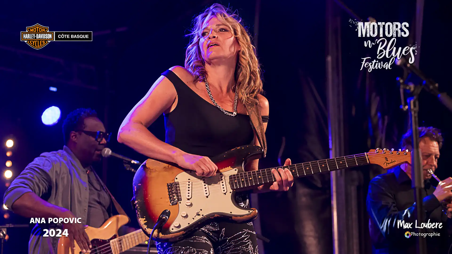 Ana Popovic en concert au Dax Motors Blues Festival 2024.