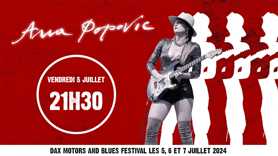 Ana Popovic au Motors and Blues le 5 juillet 2024 à Dax